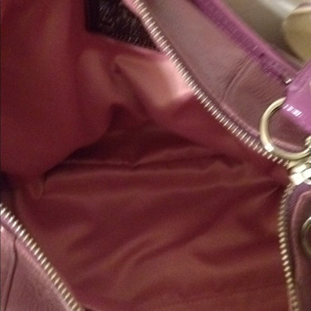 COACH poppy jazzy purple patent leather bag - Picture 5 of 10